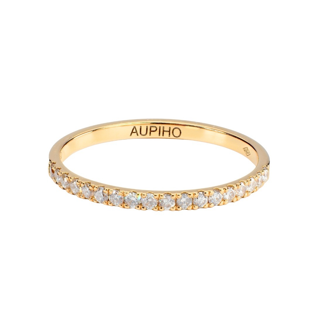 bague alliance or jaune diamants blancs évidence aupiho joaillerie bague alliance or jaune diamants blancs évidence aupiho joaillerie