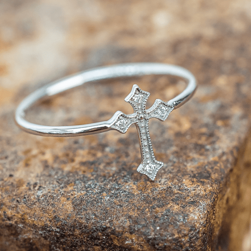 Bague croix Romy - Diamants