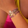 bracelet cordon clé médaille étoile coeur or recyclé 18 carats aupiho joaillerie