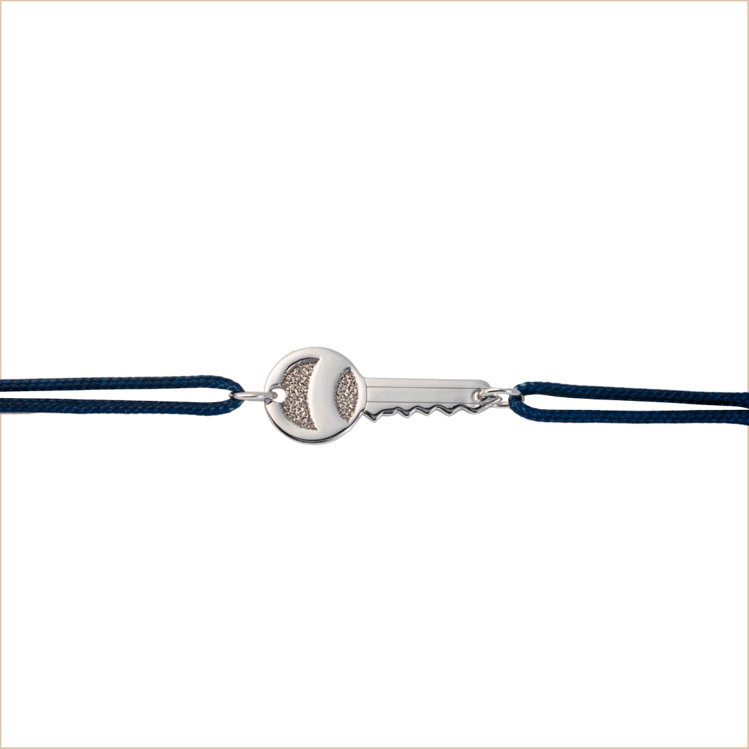 key cord bracelet white gold 18 carat recycled gold aupiho jewellery key cord bracelet white gold 18 carat recycled gold aupiho jewellery