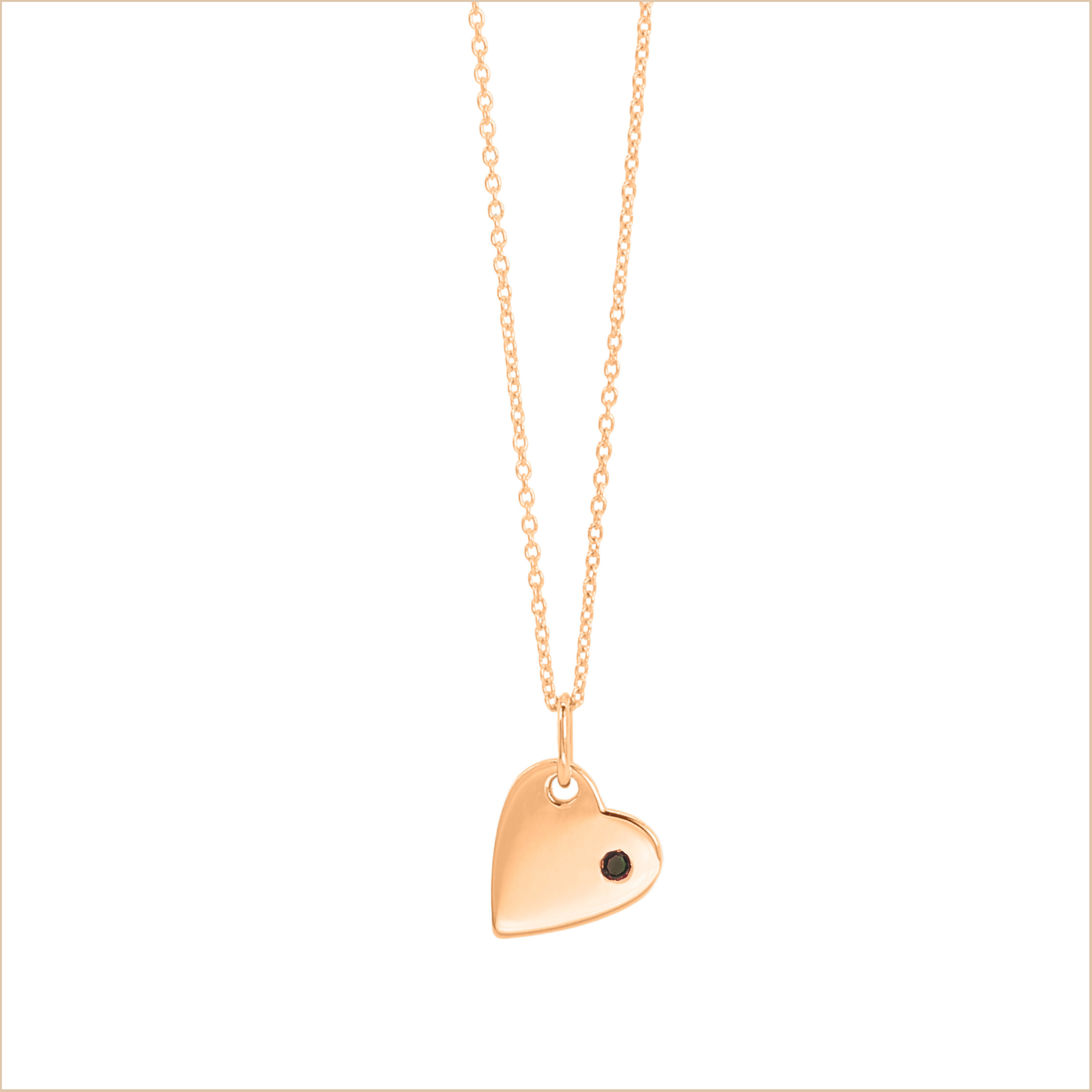 Little Heart necklace 18k recycled gold aupiho joaillerie Little Heart necklace 18k recycled gold aupiho joaillerie