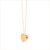 collier coeur t'aime amour or rose diamant aupiho joaillerie pendentif