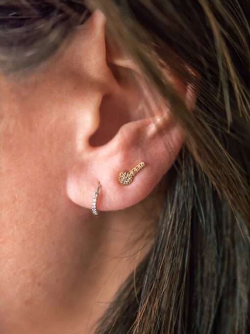 Sésame Key earring - Diamonds P1111310 scaled