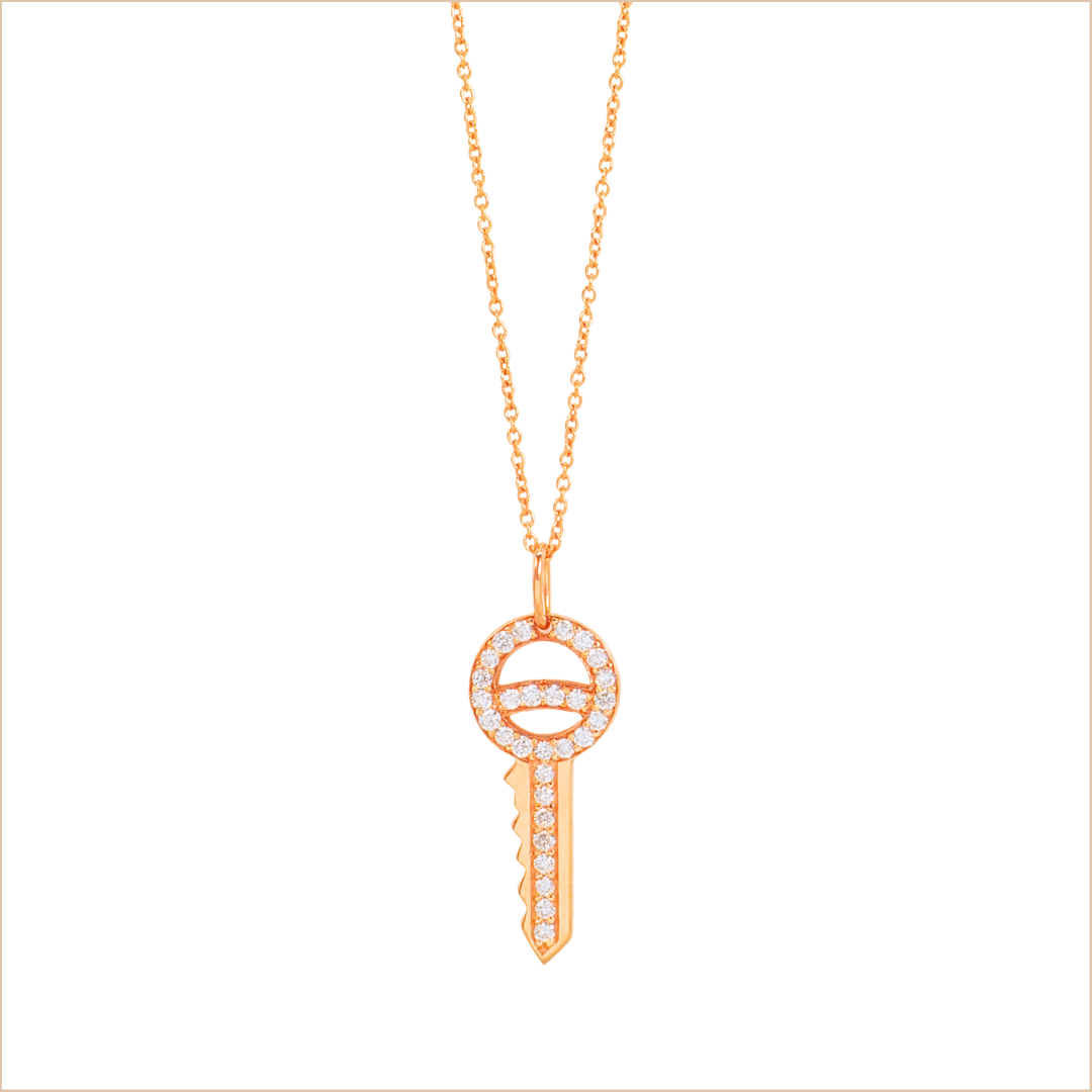 Key diamonds necklace gold and white diamonds 18k gold recycled fine diamond chain aupiho jewelry Key diamonds necklace gold and white diamonds 18k gold recycled fine diamond chain aupiho jewelry