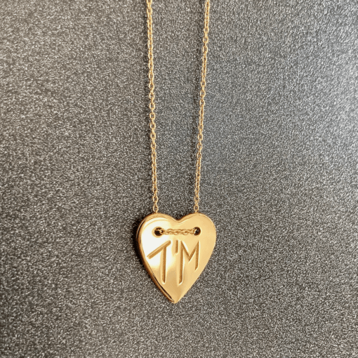 Collier Coeur T'M collier taime coeur orjaune aupiho joaillerie 3