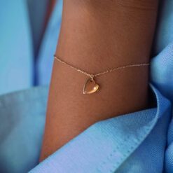 bracelet petit coeur collection atout coeur or rose 18 carats recyclé aupiho joaillerie