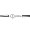 bracelet cordon personnalisable bijou clé or blanc diamants sertis aupiho joaillerie