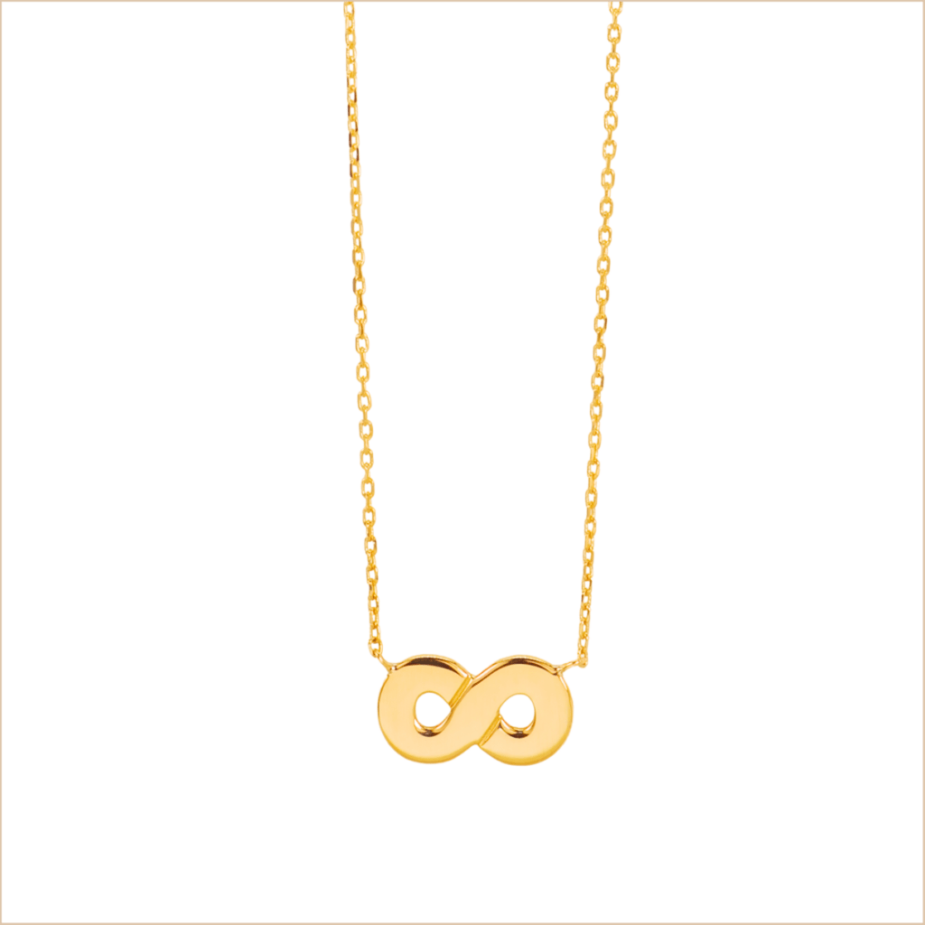 collier infini or jaune or recyclé 18 carats aria aupiho joaillerie