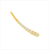 boucle d'oreille stella collection T'M or jaune 18 carats recyclé diamants blancs oreille droite aupiho joaillerie