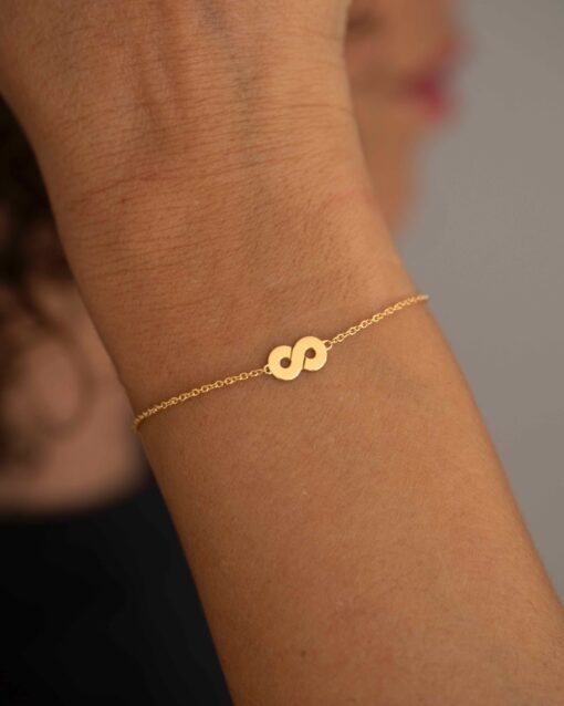 bracelet Aria infini or jaune 18 carats chaîne tout or