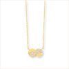 collier aria infini small or jaune 18 carats diamants blancs aupiho joaillerie