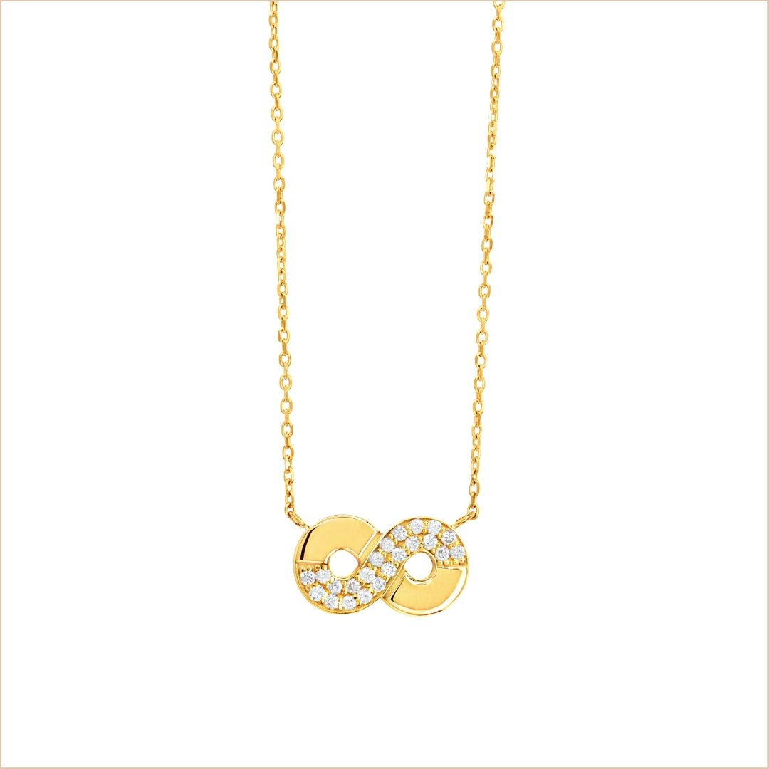 collier infini diamants or jaune et diamants blancs or recyclé 18 carats aria aupiho joaillerie collier infini diamants or jaune et diamants blancs or recyclé 18 carats aria aupiho joaillerie