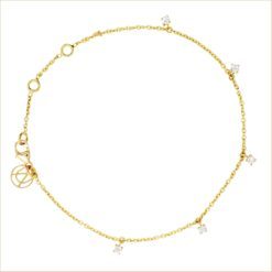 bracelet pampilles or jaune et diamants blancs or recyclé 18 carats glam aupiho joaillerie