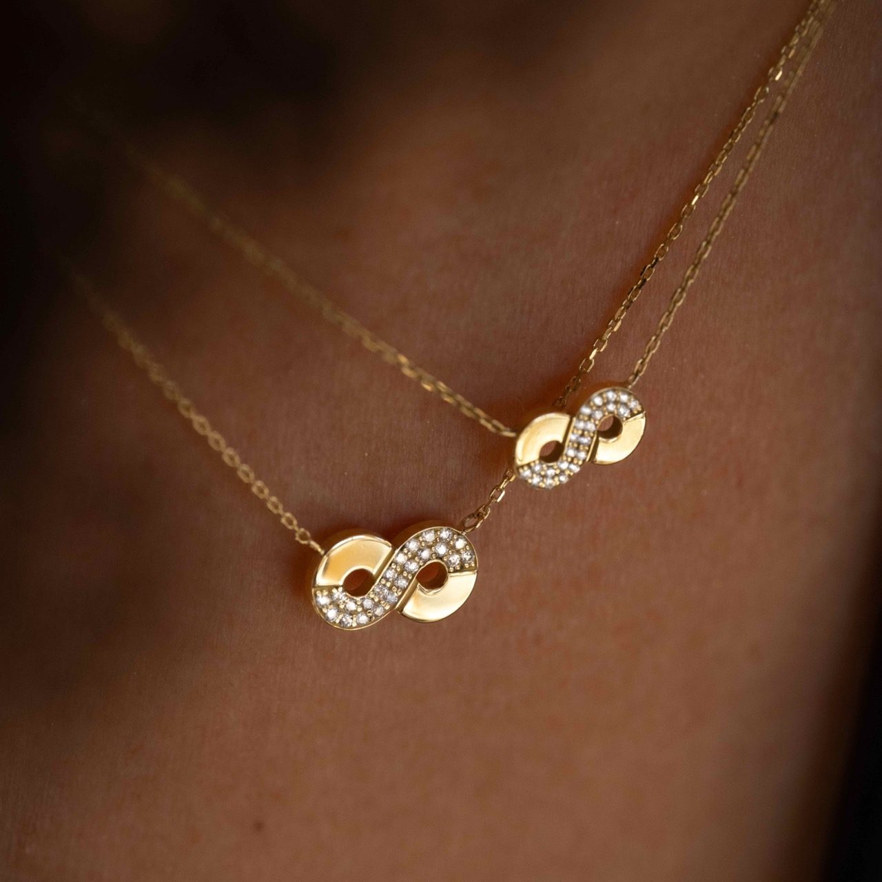 collier infini aria or jaune 18 carats diamants aupiho joaillerie collier infini aria or jaune 18 carats diamants aupiho joaillerie