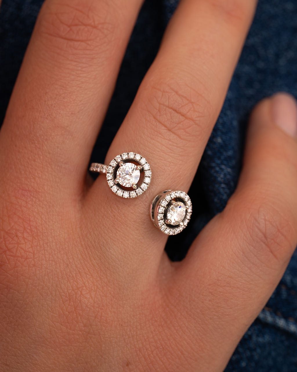 bague fiançailles mariage or blanc diamants blancs or recyclé 18 carats toi et moi aupiho joaillerie bague fiançailles mariage or blanc diamants blancs or recyclé 18 carats toi et moi aupiho joaillerie