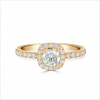 bague solitaire diamant rond or blanc diamants blancs aupiho joaillerie