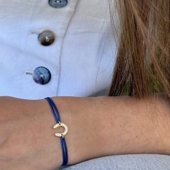 bracelet cordon fer à cheval diamants or 18 carats aupiho joaillerie