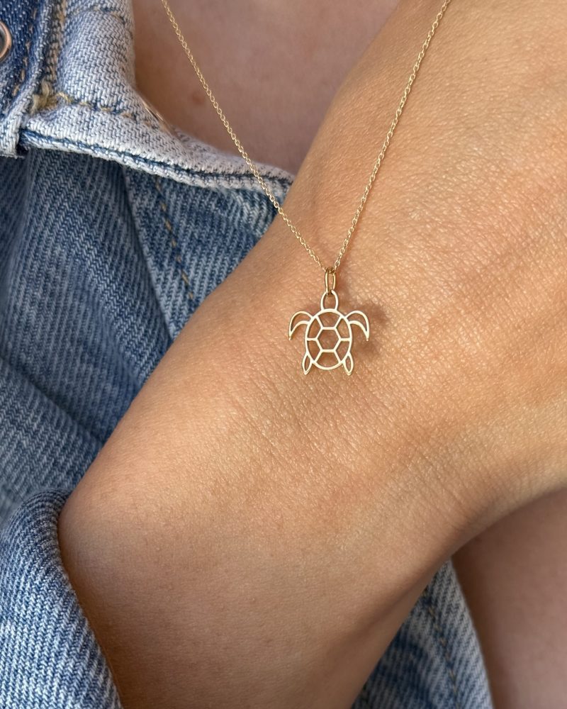 collier tortue or 18 carats recyclé aupiho joaillerie